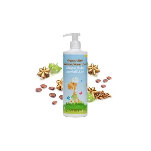 Azetabio Organic Baby Shampoo Shower 2in1 Inca Inchi Oil 200 ml
