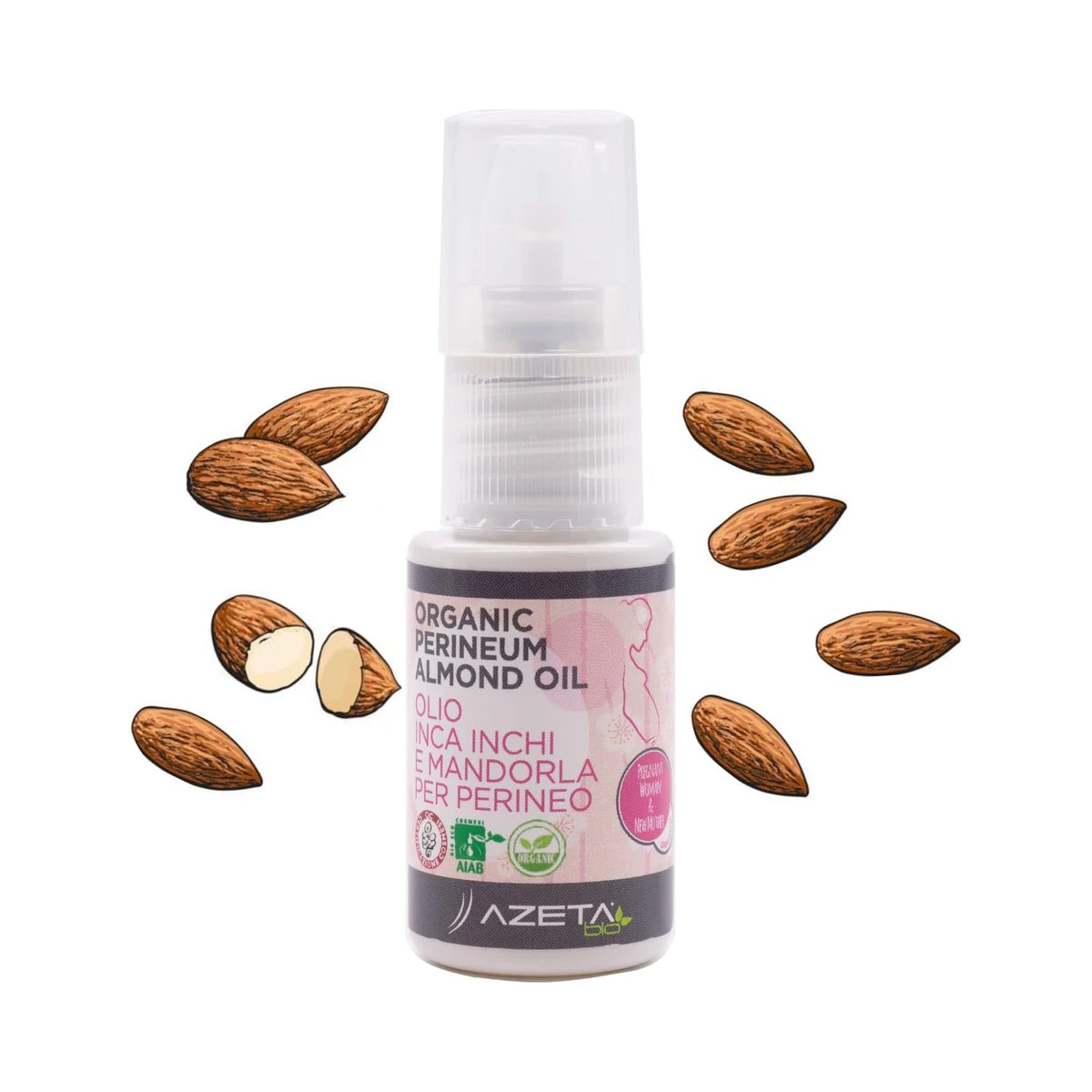 Azetabio Organic Perineum Almond Oil 20 ml